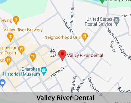 Map image for Options for Replacing Missing Teeth in Murphy, NC